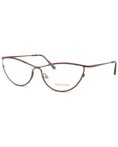 Tom Ford Women's Ft5214v 55mm Optical Frames In Brown