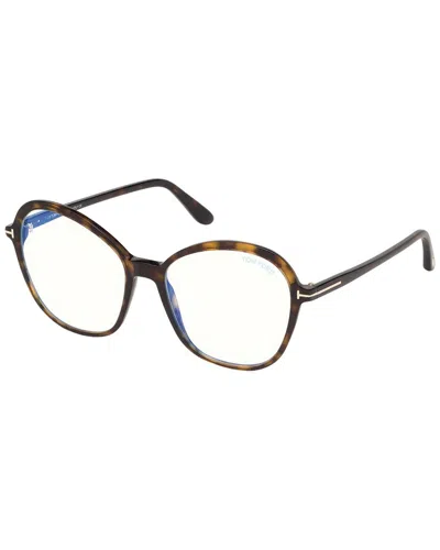 Tom Ford Women's Ft5577 55mm Optical Frames In Brown