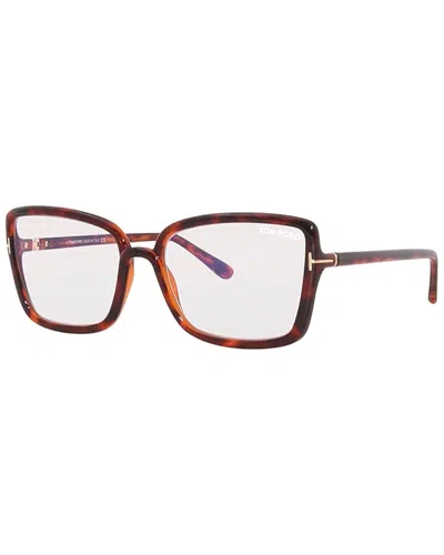 Tom Ford Women's Ft5813-b 56mm Sunglasses In Brown