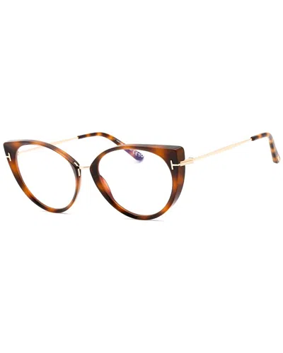 Tom Ford Women's Ft5815-b 54mm Optical Frames In Brown