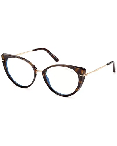 Tom Ford Women's Ft5815-b 54mm Sunglasses In Brown