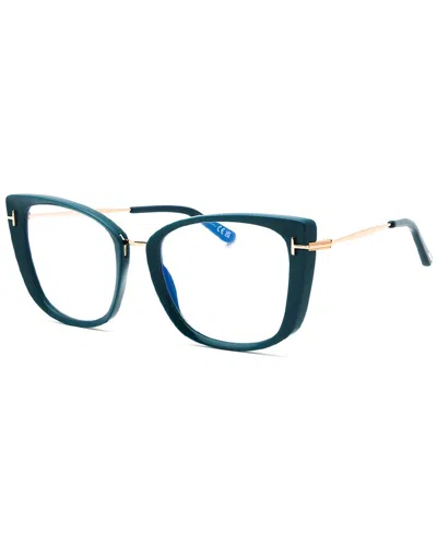 Tom Ford Women's Ft5816-b 53mm Optical Frames In Green