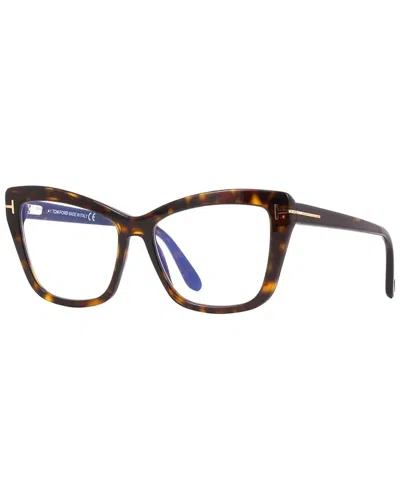 Tom Ford Women's Ft5826-b052/55 55mm Optical Frames In Brown