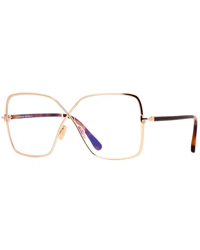 Tom Ford Women's Ft5841-b 59mm Optical Frames In Gold