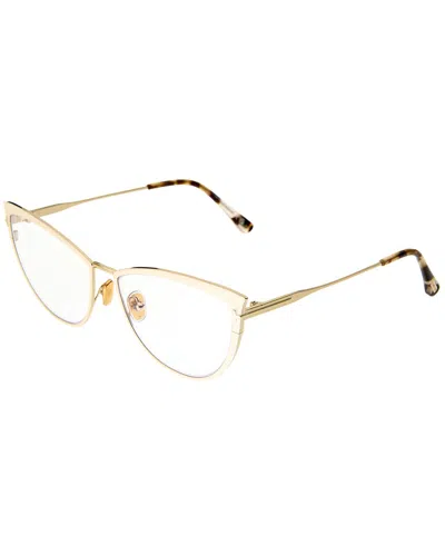 Tom Ford Women's Ft5877-b 56mm Optical Frames In White