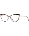Tom Ford Women's Ft5877-b 56mm Optical Frames In Multi