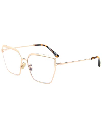 Tom Ford Women's Ft5946-b Blue Light Blocking 57mm Optical Frames In Gold