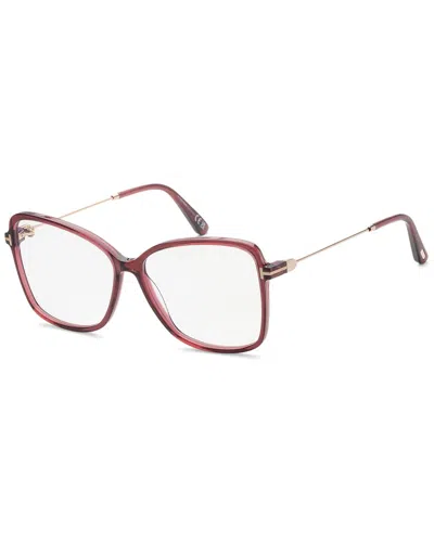 Tom Ford Women's Ft5953 55mm Optical Frames In Red