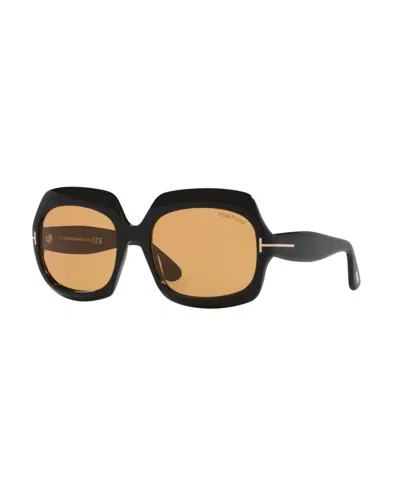 Tom Ford Women's Geometric Sunglasses, Ren Tr001878 In Black