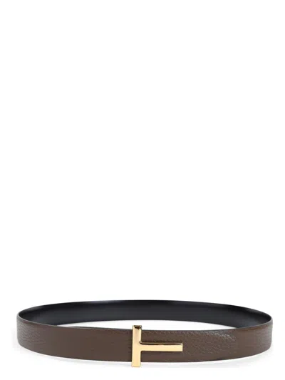 TOM FORD WOMEN'S GRAINED CALF LEATHER BELT