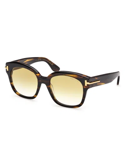 Tom Ford Women's Icon 55mm Square Sunglasses In Brown