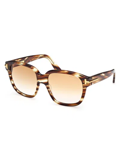 Tom Ford Women's Icon 58mm Square Sunglasses In Brown