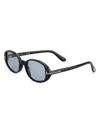 Tom Ford Eyewear Iggy Oval Frame Sunglasses In Black