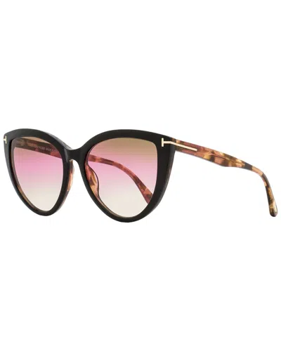 Tom Ford Women's Isabella 56mm Sunglasses In Black