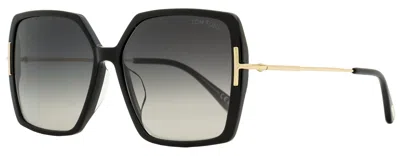 Tom Ford Women's Joanna Butterfly Sunglasses Tf1039 01b Black 59mm In Multi