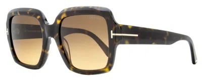 Tom Ford Women's Kaya Sunglasses Tf1082 52f Dark Havana 54mm In Multi