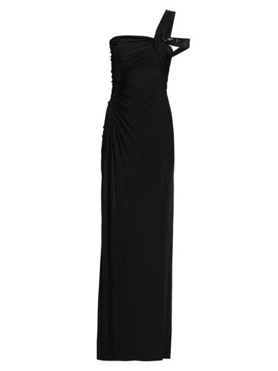 Tom Ford Women's Knotted One-shoulder Column Gown In Black