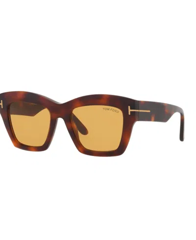 Tom Ford Women's Large Sunglasses, Ft1191 Tr001936 In Tortoise Blonde
