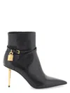 Tom Ford Women's Leather Pointy Toe Ankle Boots In Black