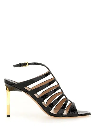 TOM FORD WOMEN'S LEATHER SANDAL