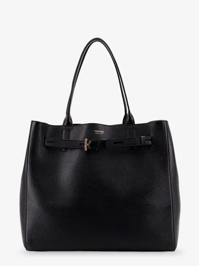 Tom Ford Women Leather Shoulder Bag With Logo
