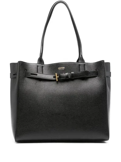 Tom Ford Women's Leather Tote Bag In Black