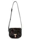 Tom Ford Wallis Leather-trimmed Leopard-print Calf Hair Shoulder Bag In Brown