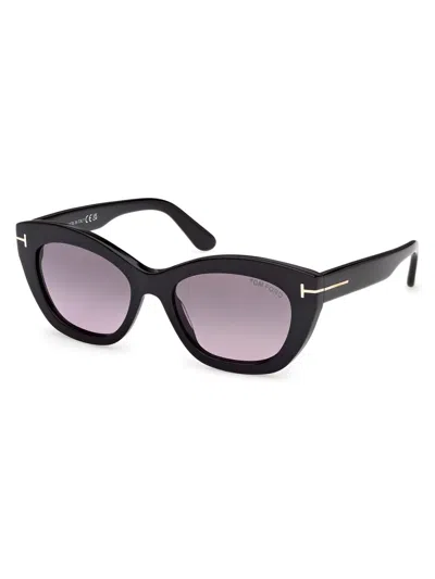 Tom Ford Women's Linda 53mm Butterfly Sunglasses In Orange