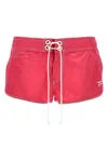Tom Ford Logo Nylon Shorts Bermuda And Short Fuchsia In Pink