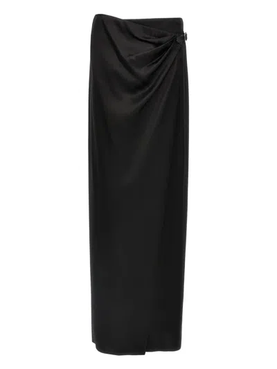 TOM FORD TOM FORD WOMEN LONG SILK SKIRT