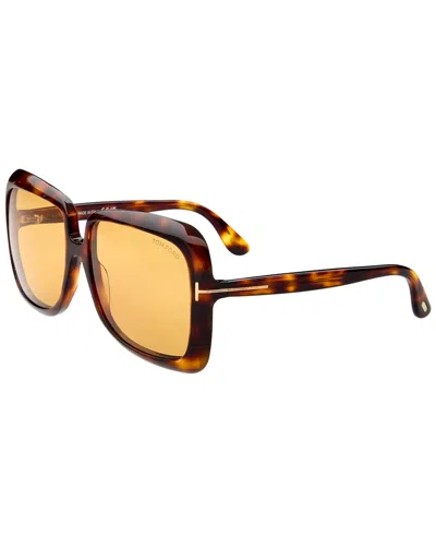 Tom Ford Women's Lorelai 59mm Sunglasses In Black