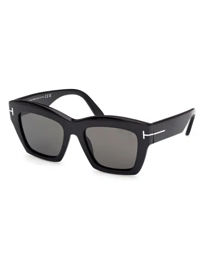 Tom Ford Women's Luna 52mm Butterfly Sunglasses In Pink