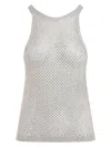 Tom Ford Lurex Knit Beige Viscose Top In Nude & Neutrals