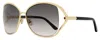 Tom Ford Women's Marta Sunglasses Tf1091 28b Gold/black 62mm In Multi