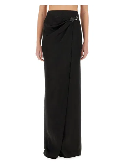 TOM FORD WOMEN'S MAXI WRAP SKIRT WITH BELT