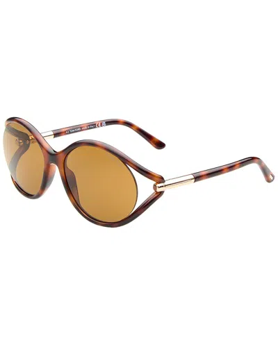 Tom Ford Women's Melody 59mm Sunglasses In Brown