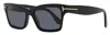 Tom Ford Women's Mikel Sunglasses Tf1085 01a Black 54mm In Multi
