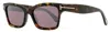 Tom Ford Women's Mikel Sunglasses Tf1085 52u Havana 54mm In Brown