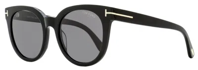 Tom Ford Women's Moira Polarized Sunglasses Tf1109 01d Black 53mm In Multi