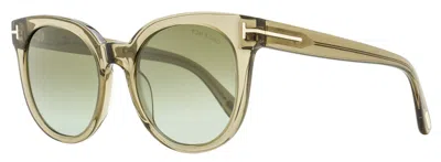 Tom Ford Women's Moira Sunglasses Tf1109 45g Transaparent Brown 53mm In Multi