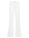 Tom Ford High-waisted Flared Pants With Classic Five-pocket Design In White