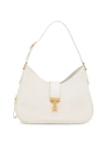 Tom Ford Women's Monarch Leather Hobo Bag In Chalk