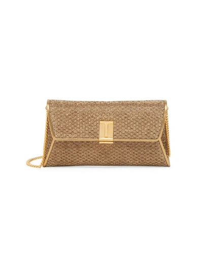 Tom Ford Women's Nobile Clutch-on-chain In Dark Gold