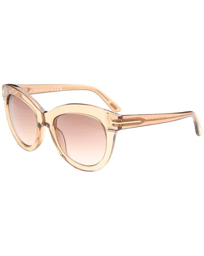 Tom Ford Women's Odette 53mm Sunglasses In Brown