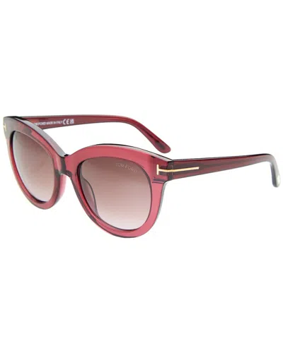 Tom Ford Women's Odette 53mm Sunglasses In Red