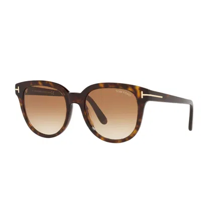 Tom Ford Women's Olivia Round Sunglasses In Multicolor In Brown