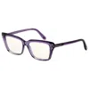 Tom Ford Women's 56mm Shiny Violet Opticals Ft5894-b-081-56 In Purple