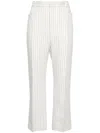Tom Ford Women Pantaloni A Righe Wallis In White