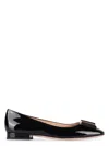 Tom Ford Audrey Bow-embellished Patent-leather Ballet Flats In Black
