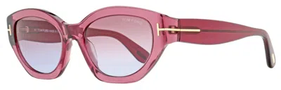 Tom Ford Penny 55mm Geometric Sunglasses In Purple
